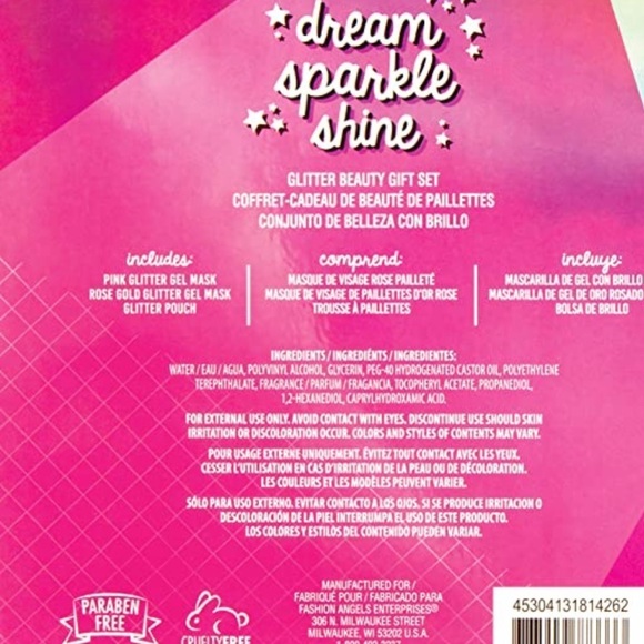 Glitter Beauty Face Mask with Glittery Sparkle Pouch Gift Set - Picture 8 of 11